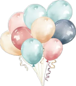 a bunch of balloons