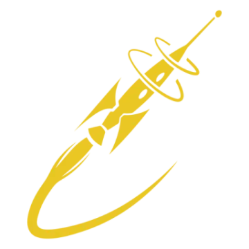 a yellow and white image of a sword