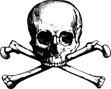 a skull and cross bones