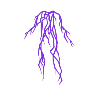 a drawing of a purple tree branch