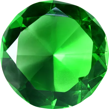 a green emerald gems