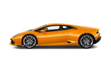a orange sports car on a white background