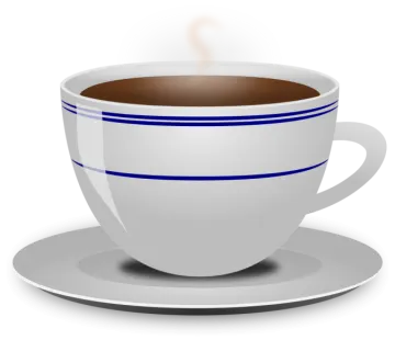 a cup of coffee on a saucer