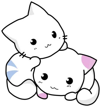 two cute kittens hugging each other cats