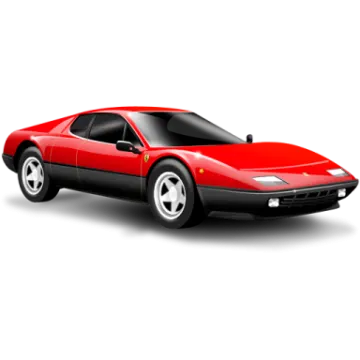 a red ferrari car on a white background