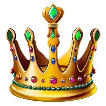 a golden crown with jewels on it