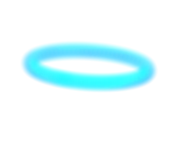a blue ring on a white background
