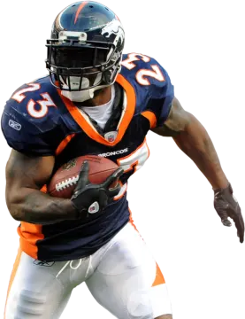 a football player is running with the ball