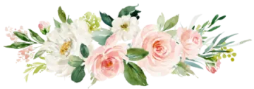 a watercolor painting of pink and white flowers