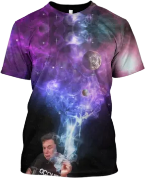 a t - shirt with the image of a man smoking a cigarette