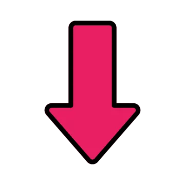 a pink arrow icon on a white background