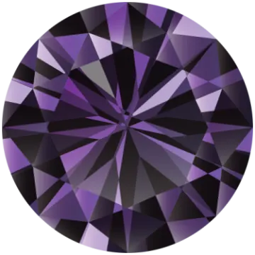 a purple diamond on a white background