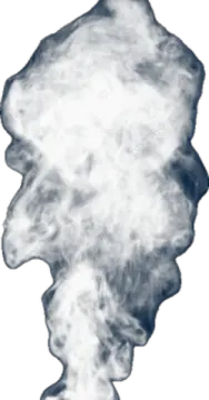 a cloud of smoke on a white background