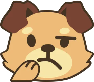 a brown dog with a sad expression