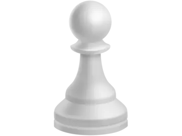 a white chess piece