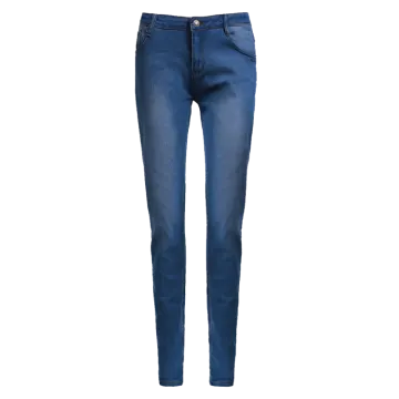 a picture of a woman's jeans in blue denim
