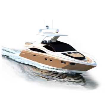 a white and brown boat in the water