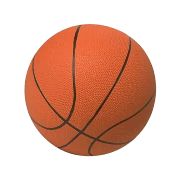 a basketball ball on a white background