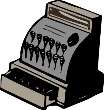 an illustration of a cash machine