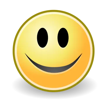 a smiley face with two eyes