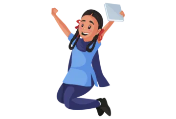 a woman jumping in the air with her arms up