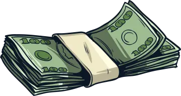 a stack of money