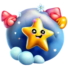 an image of a star in the sky