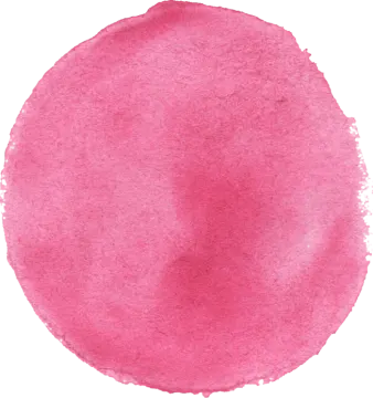 a pink watercolor stain on a white background