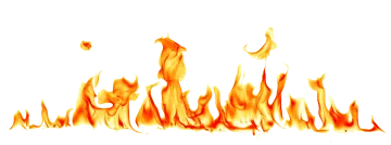 fire flames on a white background