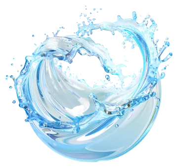 a splash of water