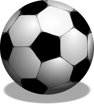 a soccer ball on a white background