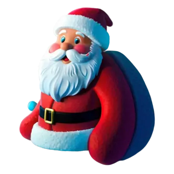 a santa claus with a bag of presents