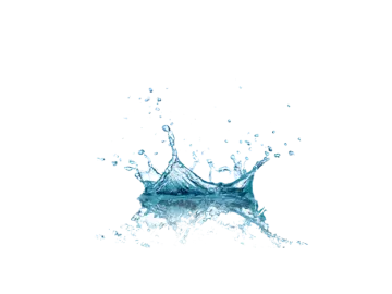 a water splash on a white background