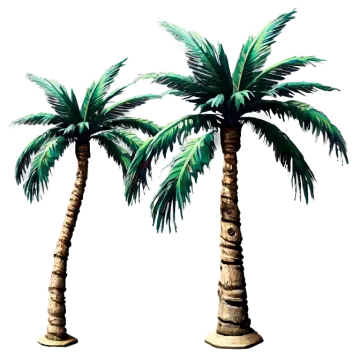 two palm trees