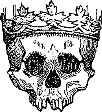 a skull with a crown on its head