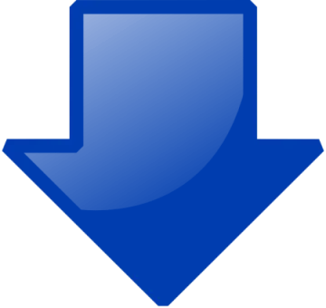 a blue arrow icon