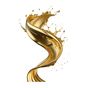 a splash of liquid on a white background