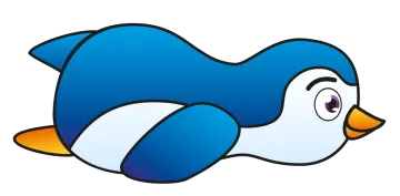 an image of a blue penguin