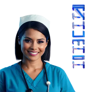 a woman in scrubs is smiling for the camera