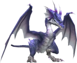 an image of a dragon with purple wings