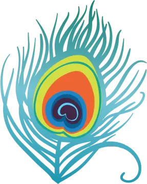 a peacock with blue and green feathers