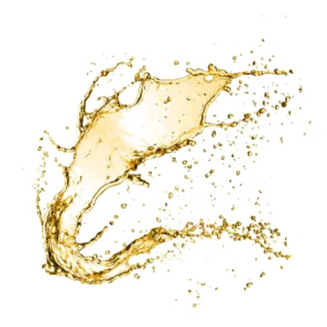 a splash of liquid on a white background