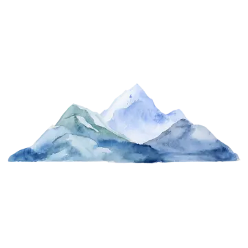 a watercolor painting of mountains