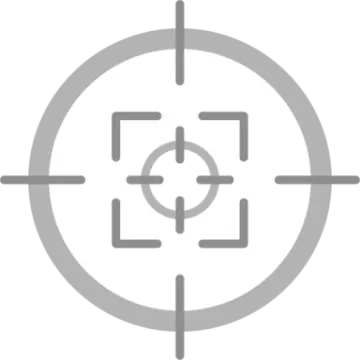 an icon of a crosshair with four arrows in the center