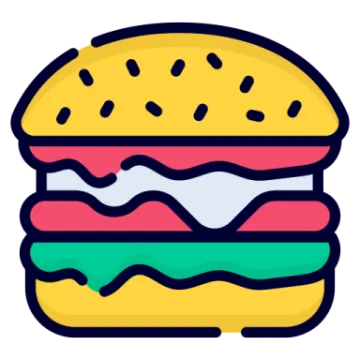 a hamburger with cheese and tomato on it