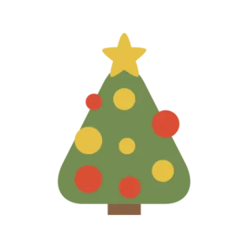 a christmas tree with a star on top