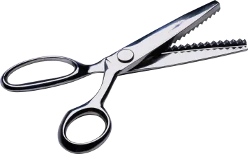 a pair of scissors on a white background