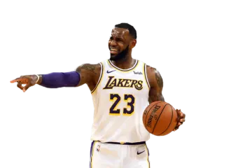 a man holding a basketball ball in his hand