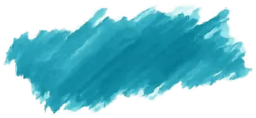 a blue brush stroke on a white background