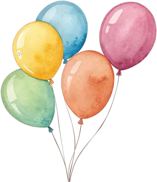 a bunch of colorful balloons on a white background